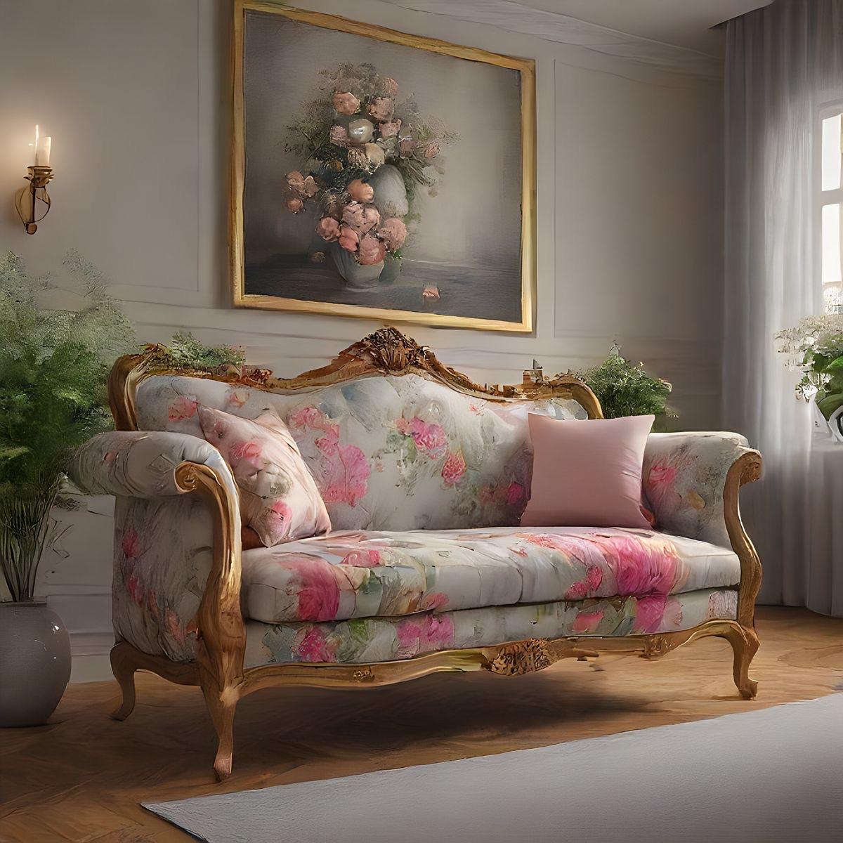 Royal Floral Luxury Sofa